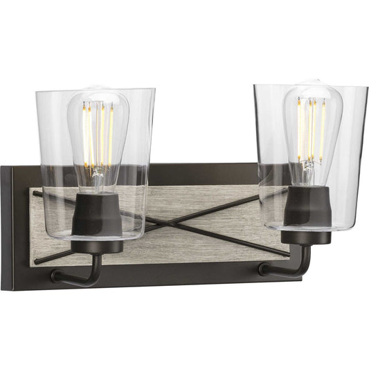 Briarwood Two Light Bath Bracket in Graphite