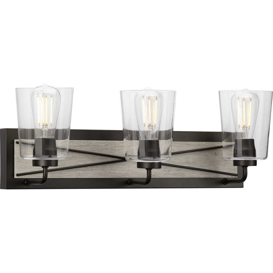 Briarwood Three Light Bath Bracket in Graphite