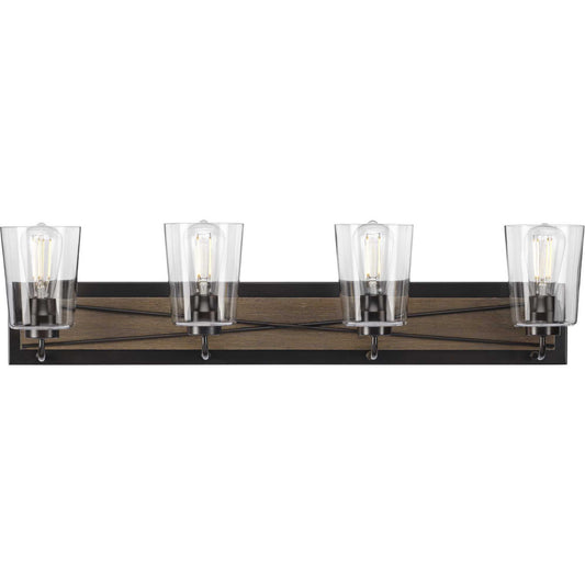 Briarwood Four Light Bath Bracket in Antique Bronze