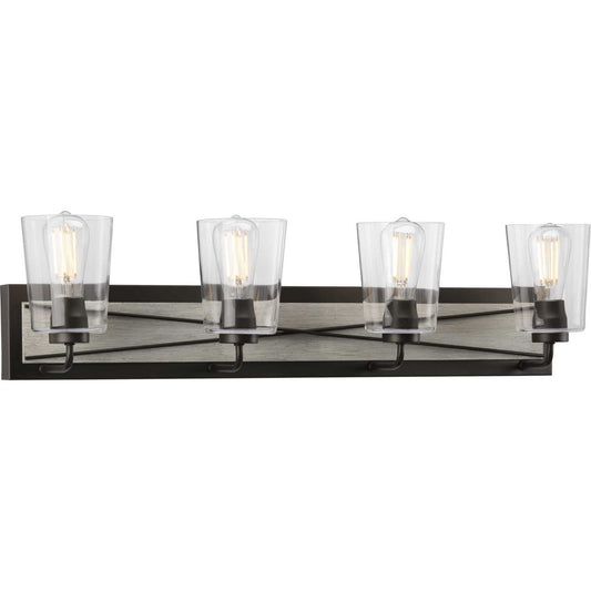 Briarwood Four Light Bath Bracket in Graphite
