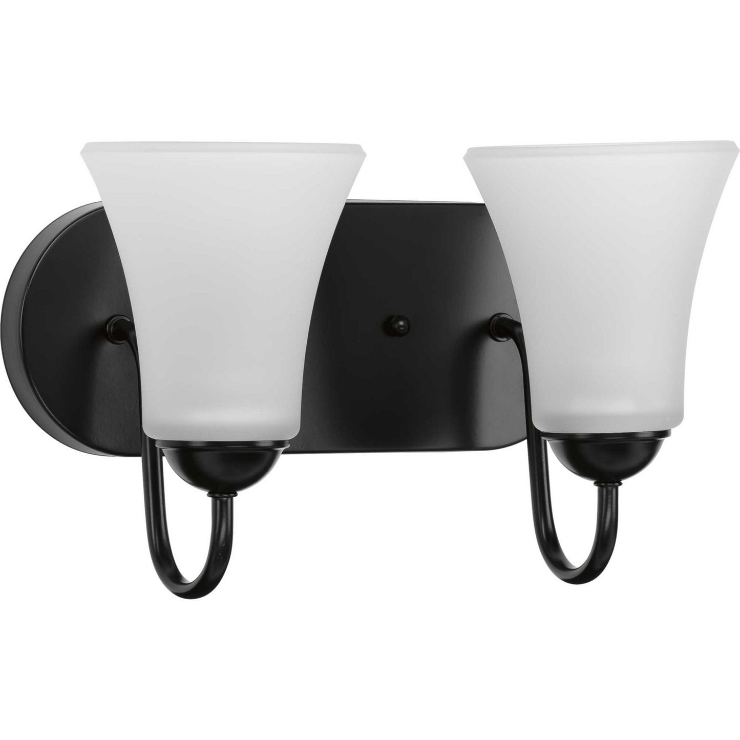 Classic Two Light Bath Bracket in Black