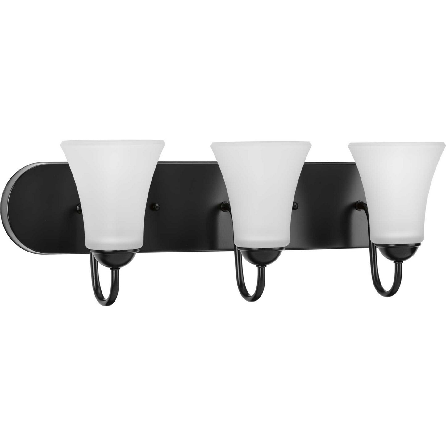 Classic Three Light Bath Bracket in Black