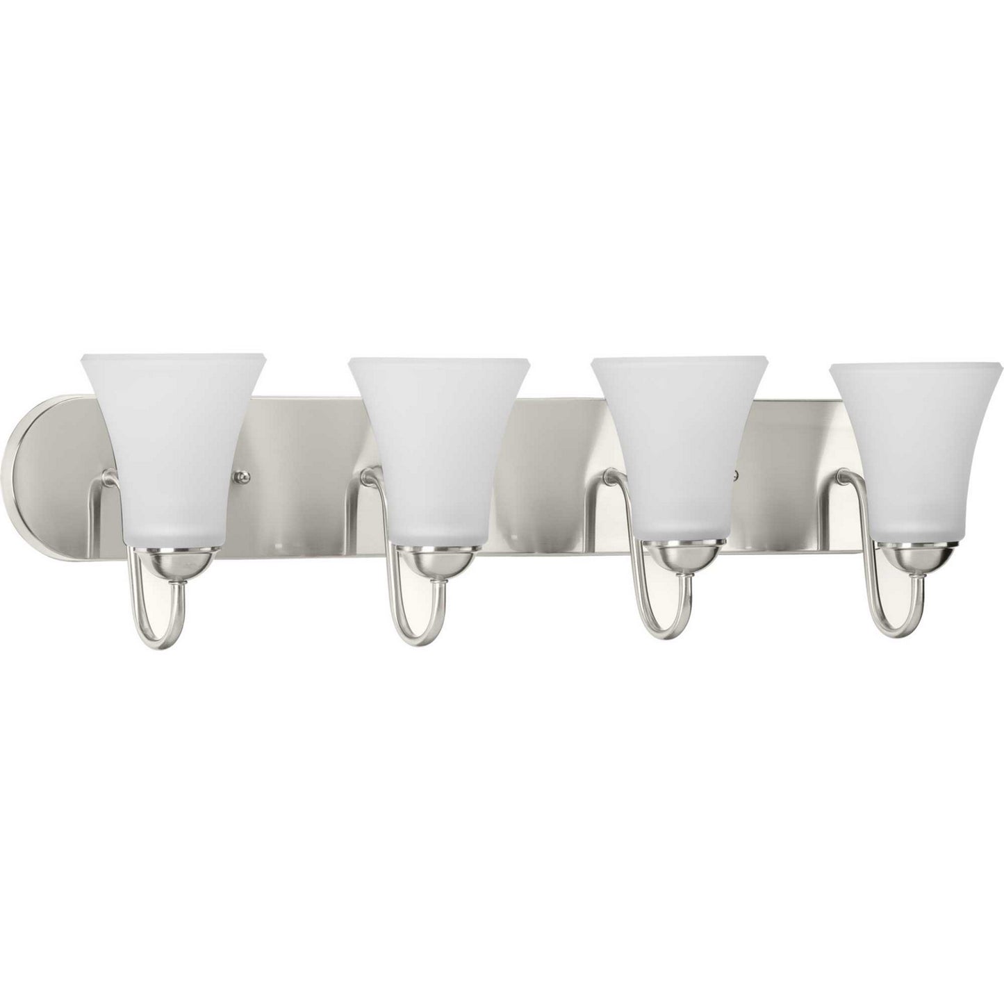 Classic Four Light Bath Bracket in Brushed Nickel