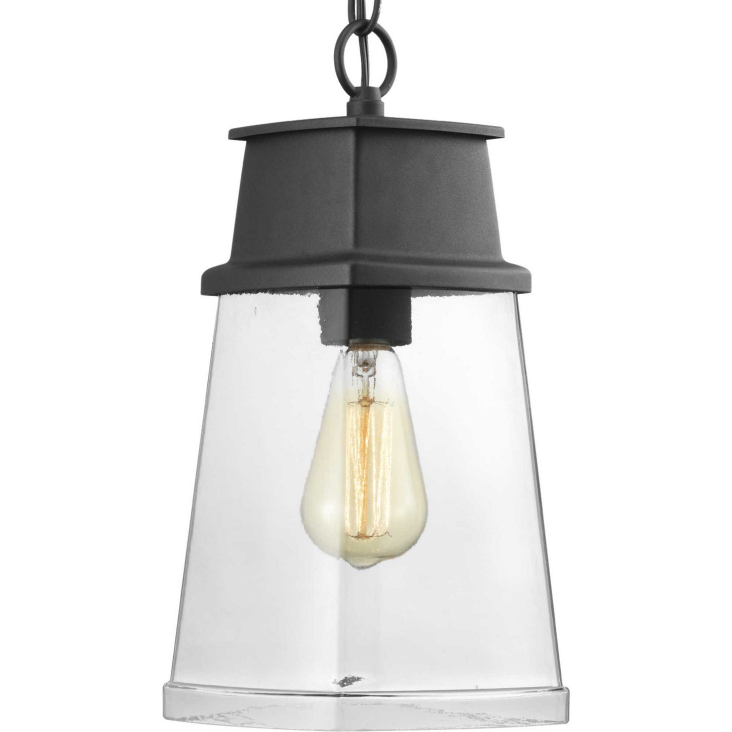 Greene Ridge One Light Hanging Lantern in Textured Black