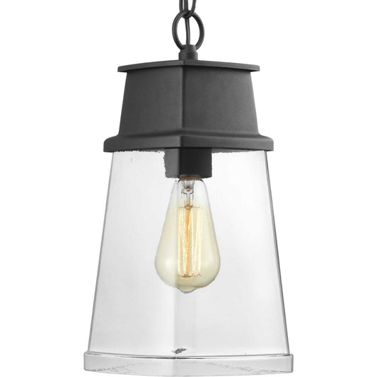 Greene Ridge One Light Hanging Lantern in Textured Black