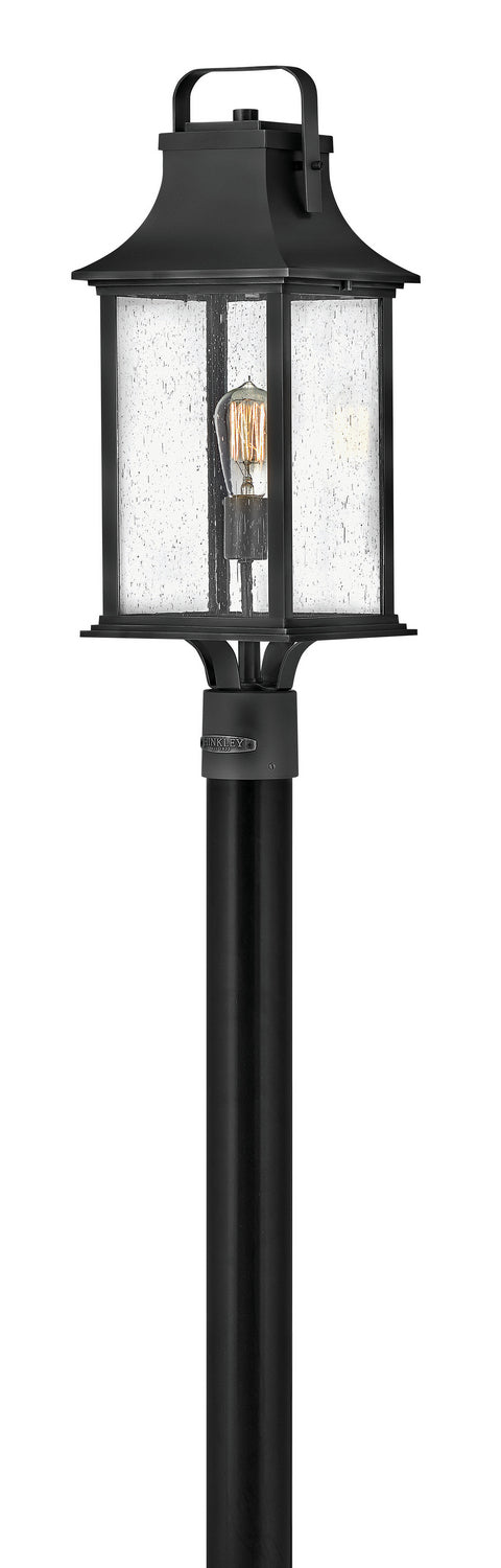 Grant LED Post Top or Pier Mount Lantern in Textured Black