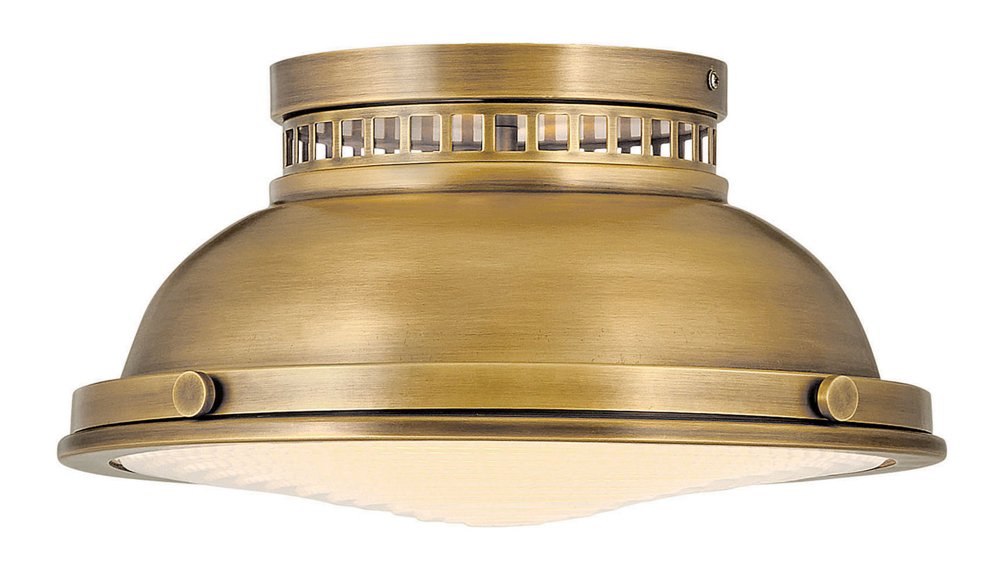 Emery LED Flush Mount in Heritage Brass