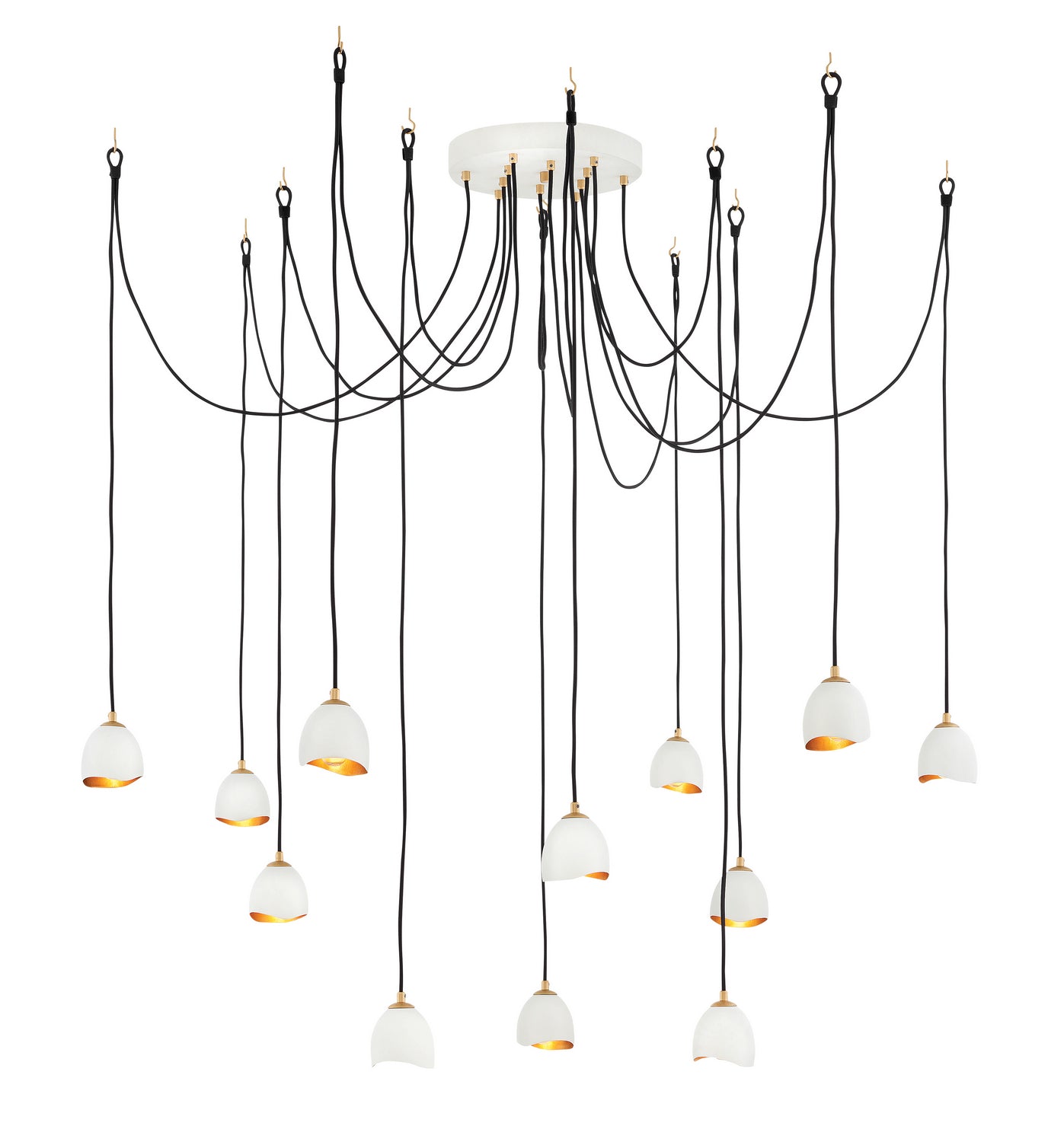 Nula LED Pendant in Shell White