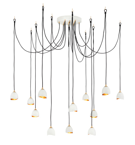 Nula LED Pendant in Shell White