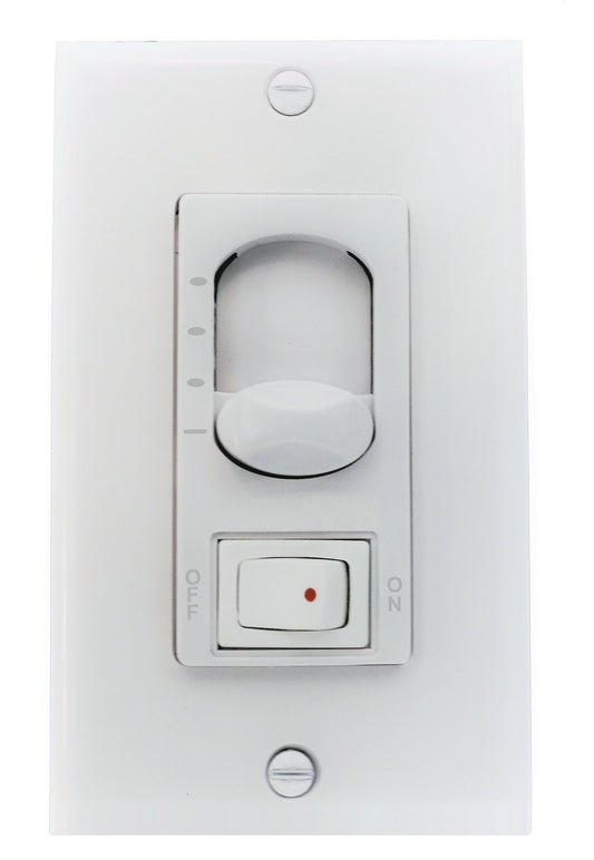 Craftmade - CM-8W - 3 Speed Fan/ On-Off Light Control - 3 Speed Fan/Light Control - White