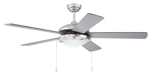 Nikia 52" Ceiling Fan in Brushed Polished Nickel