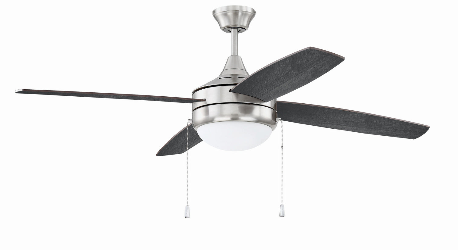 Craftmade - PHA52BNK4-BNGW - 52" Ceiling Fan - Phaze 4 - Brushed Polished Nickel