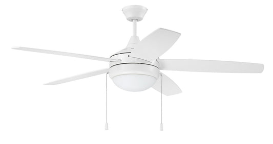 Phaze 5 52" Ceiling Fan in White