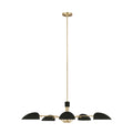 Jane Five Light Chandelier in Midnight Black