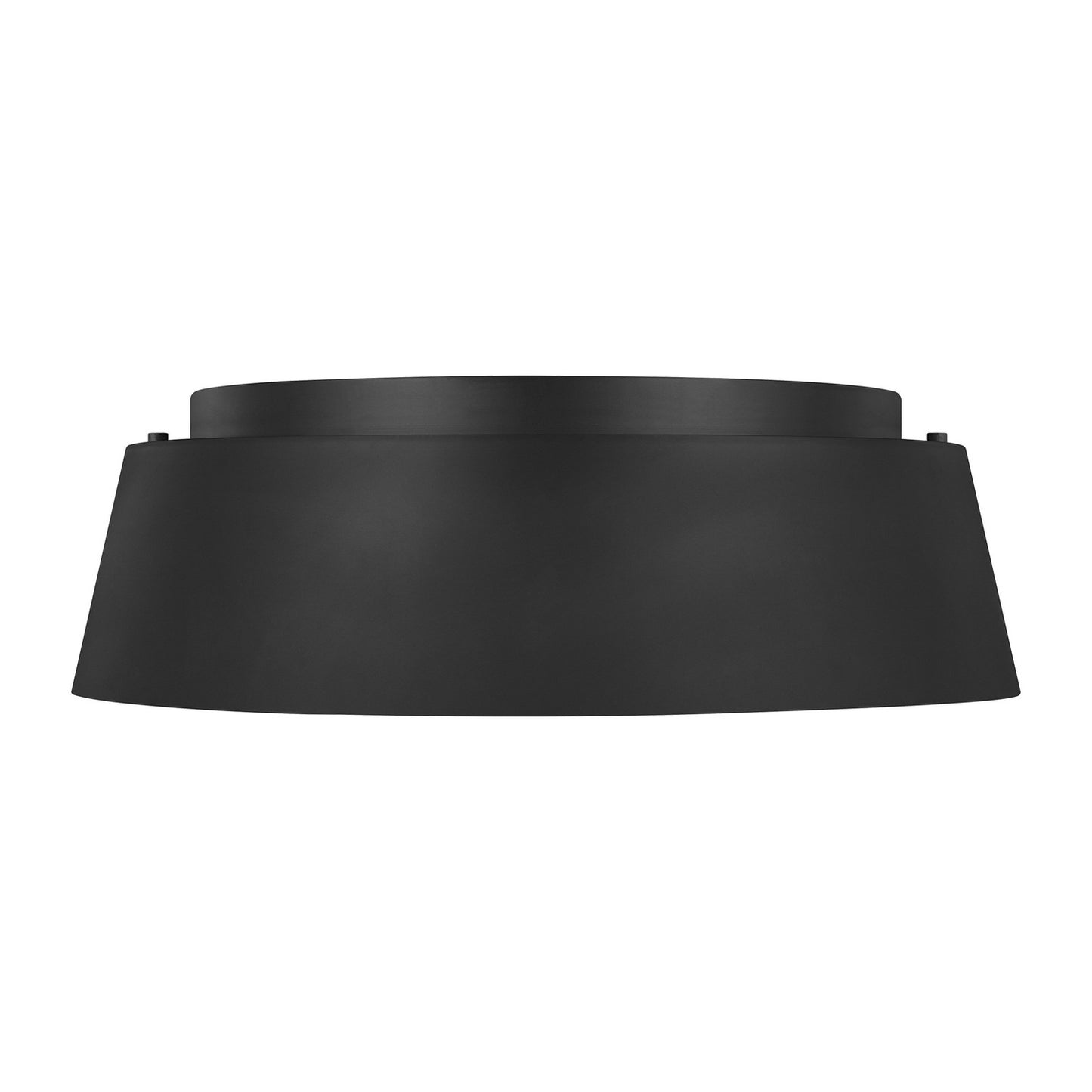 Asher Three Light Flush Mount in Midnight Black