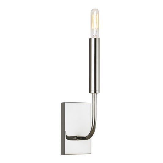 Brianna One Light Wall Sconce in Polished Nickel