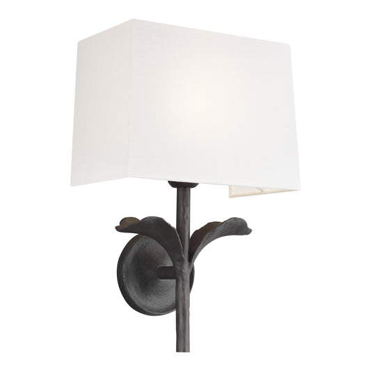 Georgia One Light Wall Sconce in Aged Iron