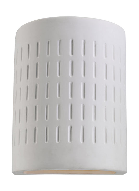 Paintable Ceramic Sconces One Light Outdoor Wall Lantern in Unfinished Ceramic