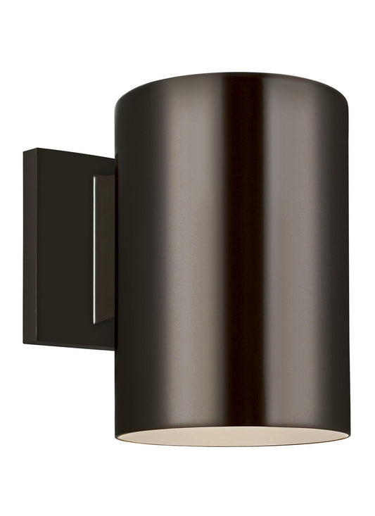 Outdoor Cylinders One Light Outdoor Wall Lantern in Bronze