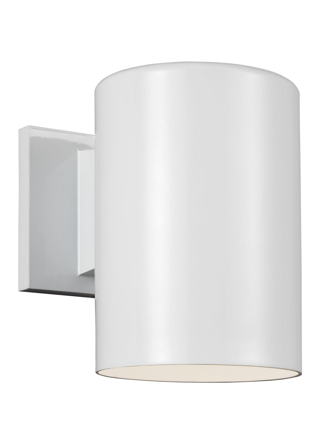 Outdoor Cylinders One Light Outdoor Wall Lantern in White