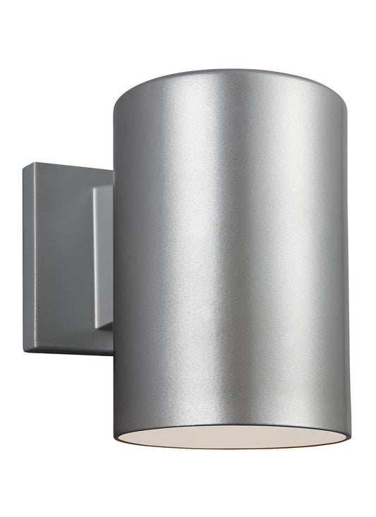 Outdoor Cylinders One Light Outdoor Wall Lantern in Painted Brushed Nickel