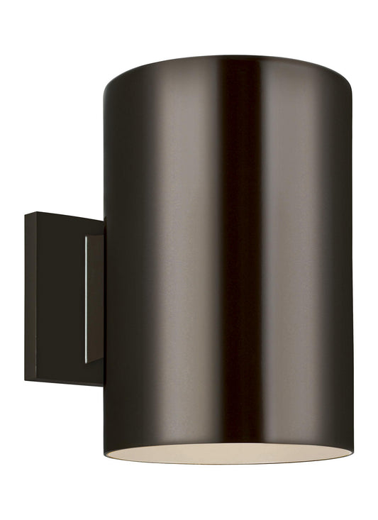 Outdoor Cylinders One Light Outdoor Wall Lantern in Bronze