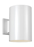 Outdoor Cylinders One Light Outdoor Wall Lantern in White