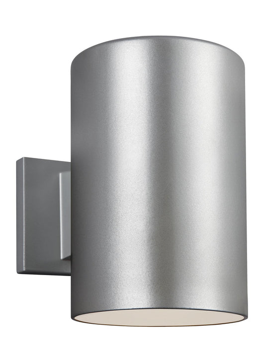 Outdoor Cylinders One Light Outdoor Wall Lantern in Painted Brushed Nickel