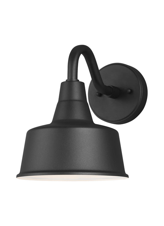 Barn Light One Light Outdoor Wall Lantern in Black