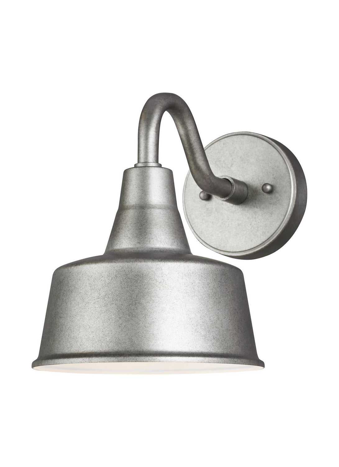 Barn Light One Light Outdoor Wall Lantern in Weathered Pewter