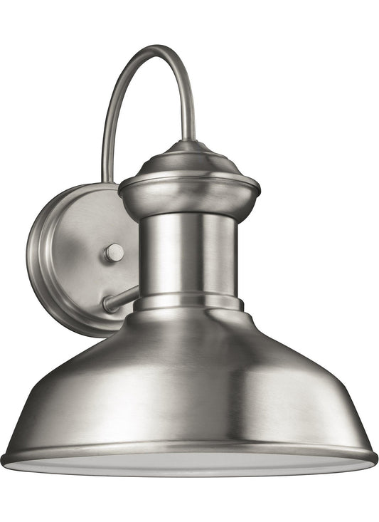 Fredricksburg One Light Outdoor Wall Lantern in Satin Aluminum