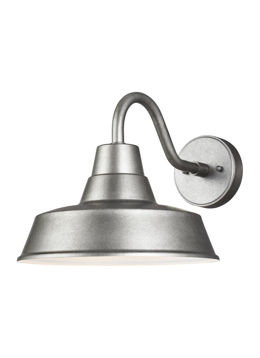 Barn Light One Light Outdoor Wall Lantern in Weathered Pewter