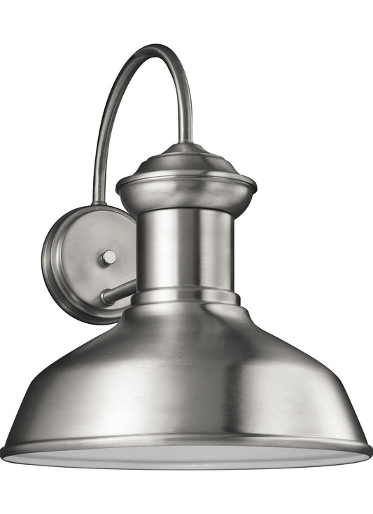 Fredricksburg One Light Outdoor Wall Lantern in Satin Aluminum