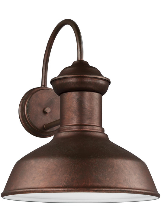 Fredricksburg One Light Outdoor Wall Lantern in Weathered Copper