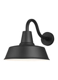 Barn Light One Light Outdoor Wall Lantern in Black