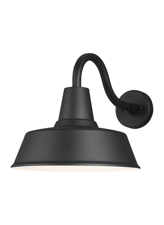 Barn Light One Light Outdoor Wall Lantern in Black