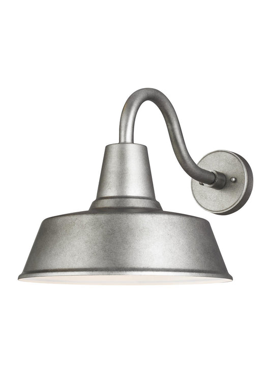 Barn Light One Light Outdoor Wall Lantern in Weathered Pewter