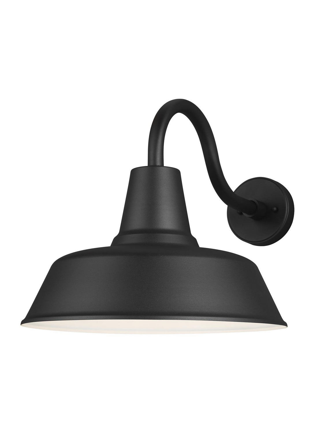 Barn Light One Light Outdoor Wall Lantern in Black
