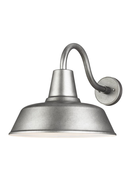 Barn Light One Light Outdoor Wall Lantern in Weathered Pewter