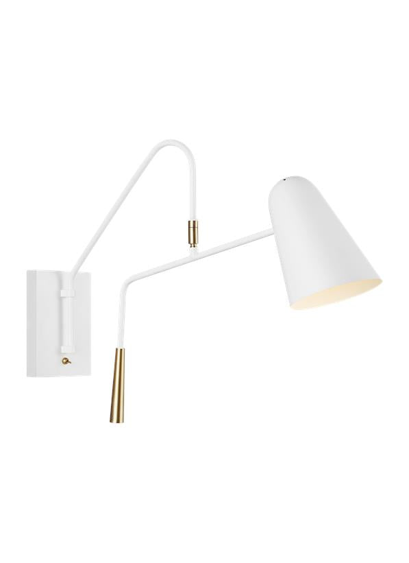 Simon One Light Wall Sconce in Matte White