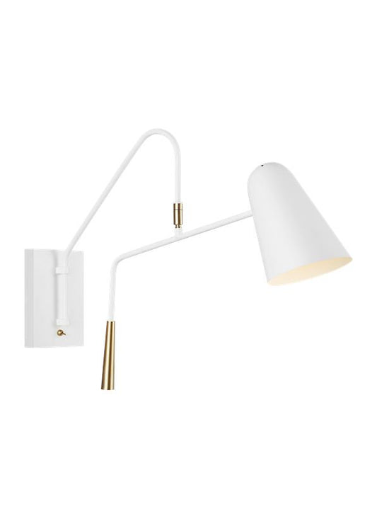 Simon One Light Wall Sconce in Matte White