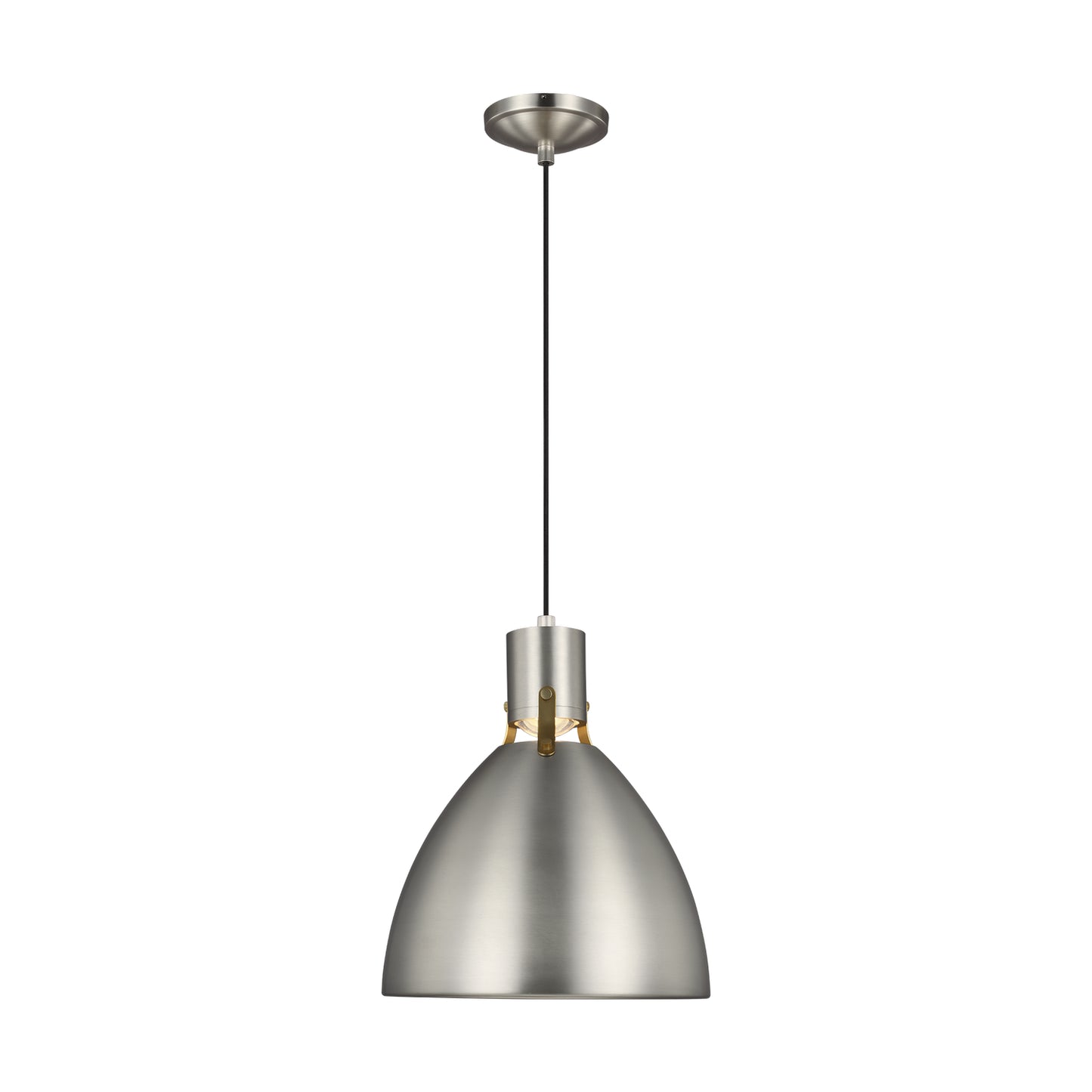 Brynne LED Pendant in Satin Nickel