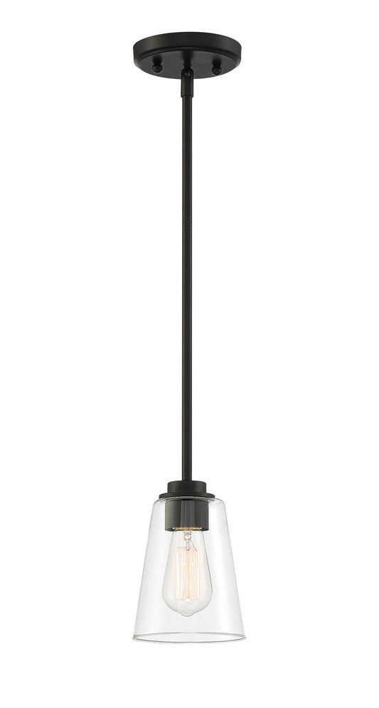 Westin One Light Mini Pendant in Matte Black