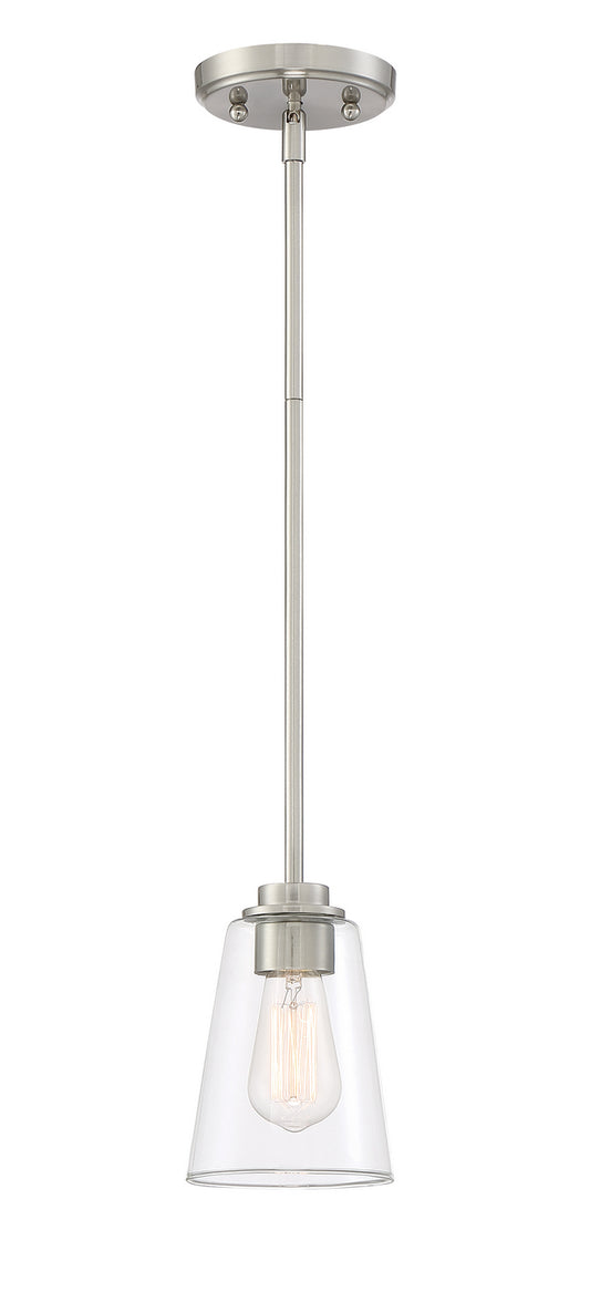 Westin One Light Mini Pendant in Satin Platinum