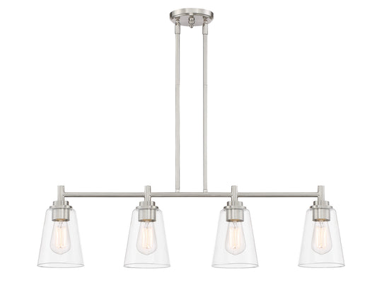 Westin Four Light Island Pendant in Satin Platinum