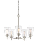 Westin Five Light Chandelier in Satin Platinum