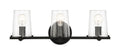 Matteson Three Light Bath Bar in Matte Black