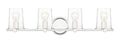 Matteson Four Light Bath Bar in Chrome