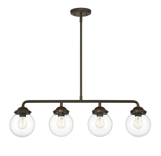 Knoll Four Light Island Pendant in Oil Rubbed Bronze