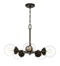 Knoll Five Light Chandelier in Oil Rubbed Bronze